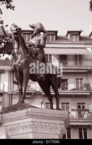 Duke of Brunswick Statue, Geneva, Switzerland Stock Photo