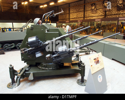 Overloon War Museum....Polsten 20mm quadruple AAA Stock Photo - Alamy