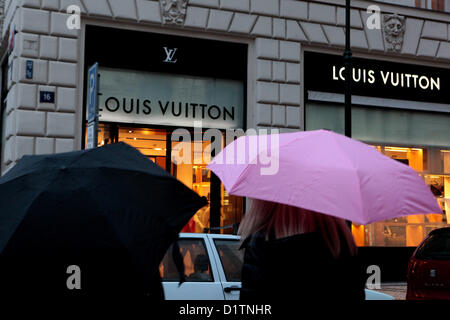 Louis Vuitton in Parizska Street in Prague, Czech Republic on May 23, 2012.  (CTK Photo/Krystof Kriz Stock Photo - Alamy