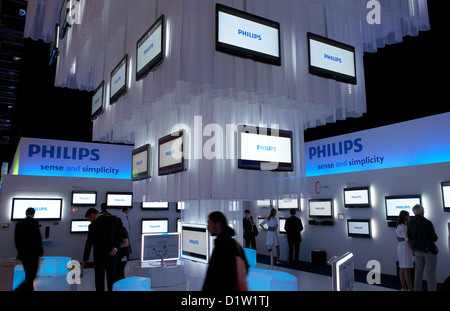 Berlin, Germany, the stand of Philips at IFA 2009 Stock Photo
