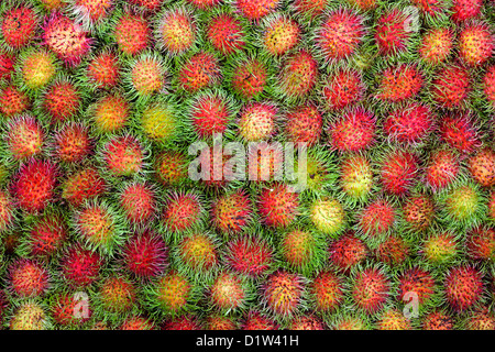 Fresh Rambutan fruits background