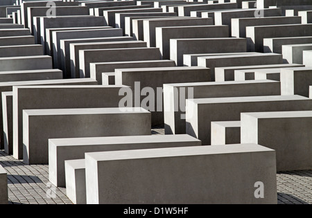 Berlin, Germany, Memorial to the Murdered Jews of Europe, Holocaust Memorial Stock Photo