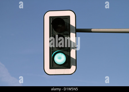 Berlin, Germany, traffic lights are green Stock Photo