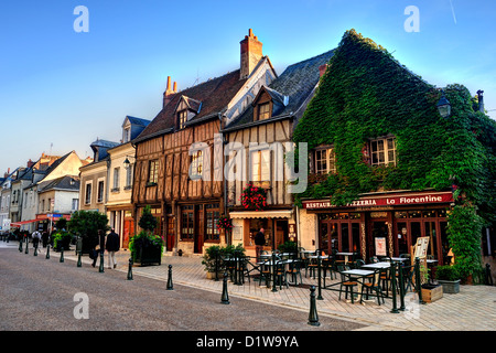 The town of Amboise in the Loire Valley Stock Photo