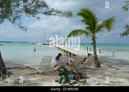 Rum Point, Grand Cayman, Cayman Islands, British West Indies Stock Photo