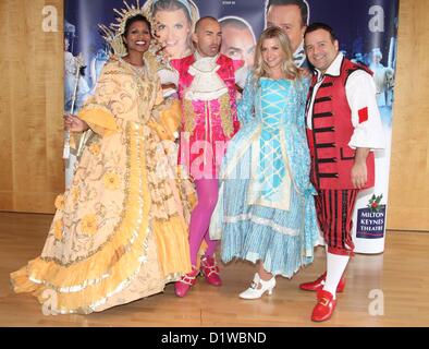 Louie Spence pulled out of his pantomime performance in 'Cinderella' at Milton Keynes after his mother Pat passed away at the weekend. The 43 yo reality star and dancer announced the sad news to fans on Twitter on Sunday 'He wrote: 'I'm sorry for all who went to Panto @ Milton Keynes today & I wasn't on, but my Mum has just Passed & I was with my Family.x' PHOTO - 'Cinderella' Pantomime Press Launch at Milton Keynes Theatre, Bucks - September 21st 2012. This year's Pantomine stars Pineapple Dance studio's Louie Spence, Children's TV Presenter Anna Williamson, Five Star's Deniece Pearson and co Stock Photo