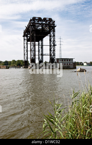 Karnin Lift Bridge, Usedom, Germany Stock Photo