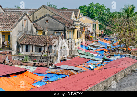 High angle view of Hoi An's Market. Vietnam, Asia Stock Photo