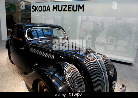 Skoda Auto museum Mlada Boleslav Czech Republic Stock Photo