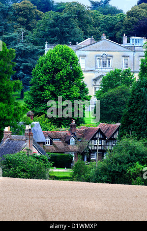 A view of Moor Critchel village Dorset UK Stock Photo