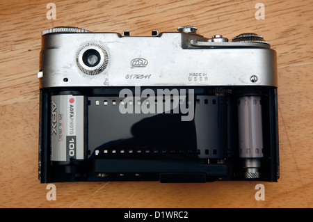 A Soviet Russian film camera. Stock Photo