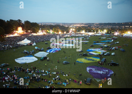 Bristol International Balloon Fiesta Night Glow Stock Photo