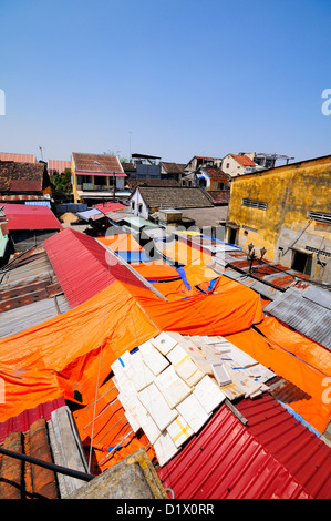 High angle view of Hoi An's Market. Vietnam, Asia Stock Photo