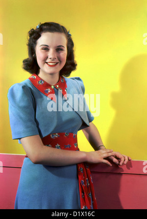 DEANNA DURBIN Canadian-American film actress about 1942 Stock Photo