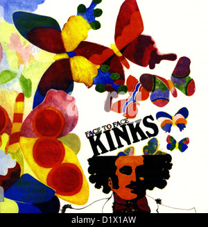 FACE TO FACE Album cover for 1966 Kinks release on Pye Records Stock Photo