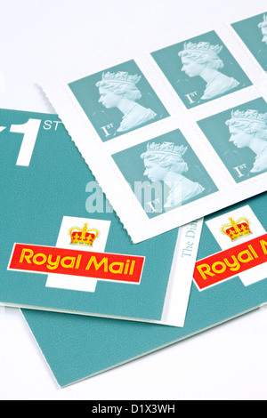 New 2013 colour for 1st class british stamp stamps, UK Stock Photo