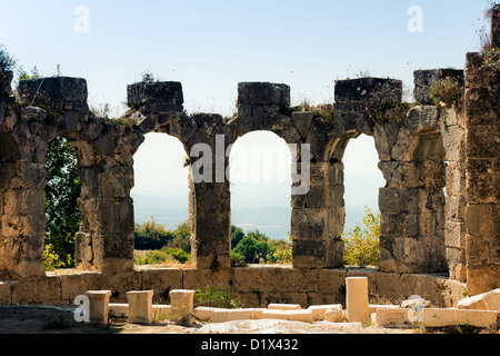 Ancient ruins in Tlos City Stock Photo