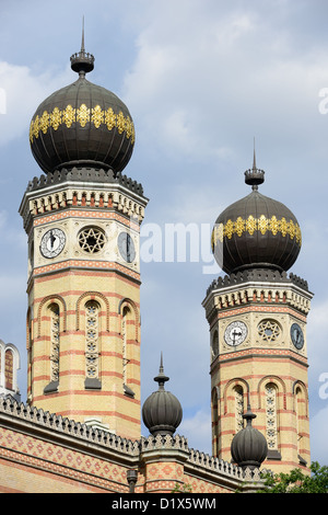 The Great Synagogue in Dohany Street (also known as Dohany Street Synagogue) is the largest Synagogue in Europe. Stock Photo