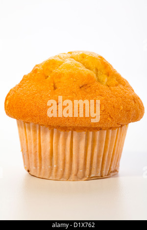 Close up of a muffin cookies with chocolate chips on white background Stock Photo
