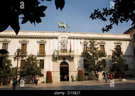 Plaza del Carmen and Town Hall Granada Andalusia Spain Stock Photo