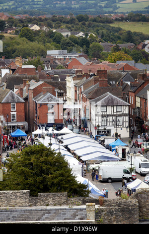 Ludlow Market Town, Shropshire Stock Photo