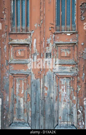 Old door detail, Lisbon, Portugal Stock Photo
