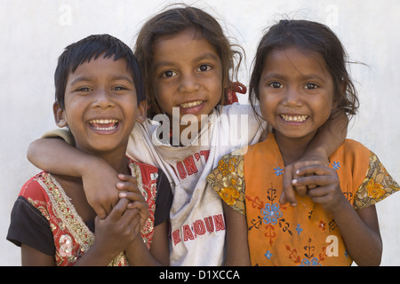 Tribal children closeup, Gond tribe, Gadchiroli, Maharashtra, India ...