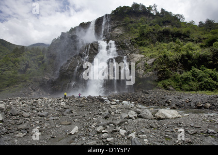 Nuranang Falls or Jang Falls, Tawang, Arunachal Pradesh, India Stock Photo