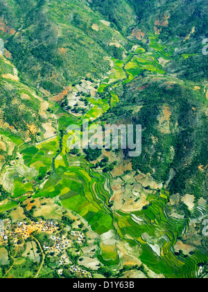 An aerial just north from Fort Dauphin, Madagascar Stock Photo