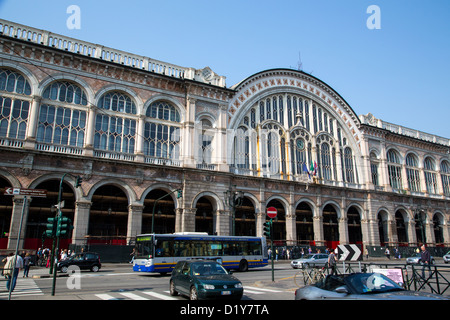 The Porta Nuova railway station in Turin Italy Stock Photo