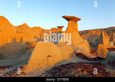 Hoodoos, Ah-shi-sle-pah Wilderness, San Juan Basin, New Mexico, USA Stock Photo