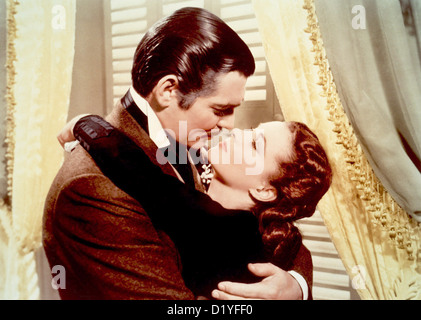 GONE WITH THE WIND  1939 MGM film with Clark Gable and Vivien Leigh Stock Photo