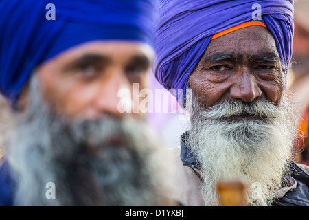 Sikh men in Delhi, India Stock Photo