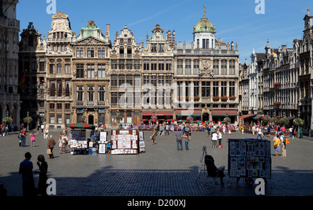 Brussels, Belgium, the Grand Place is the central square in the Belgian capital Brussels Stock Photo