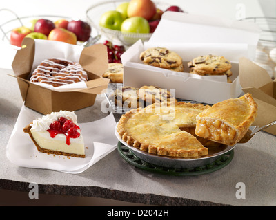 Assorted bakery desserts Stock Photo