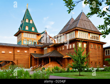 Wooden palace in Russia Stock Photo