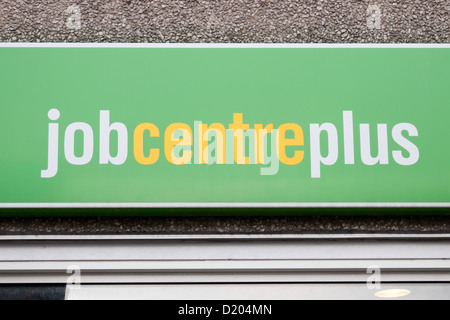 Sign on Job Centre Plus Government Employment Exchange for job seekers Northallerton North Yorkshire UK Stock Photo