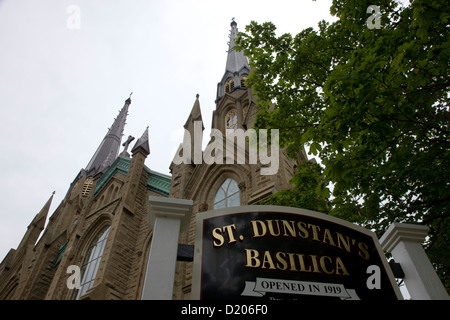 St Dunstan's Basilica in Charlottetown, capital of Prince Edward Island, Canada Stock Photo