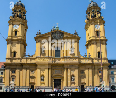 The 17th-century baroque Theatinerkirche St Kajetan in Munich, Germany Stock Photo