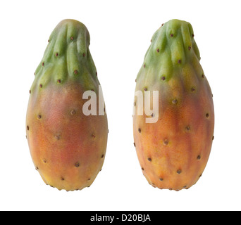 Cactus Pears isolated on white. Stock Photo
