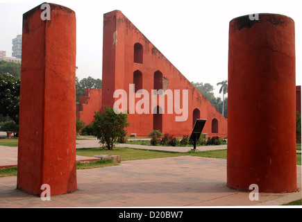 jantar mantar,delhi,india. this is an ancient astronomical observatory built by king jai singh. Stock Photo