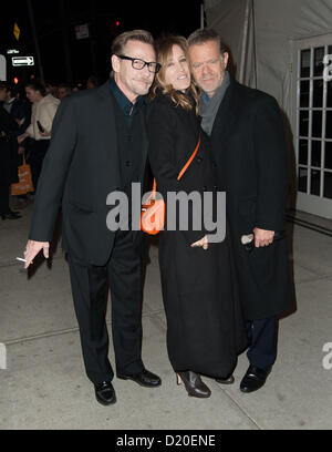 New York City, USA, 08 January, 2013. William H. Macy and Felicity Huffman attend the premiere of HBO's 'Girls' at New York University's Skirball Center in Manhattan. Stock Photo