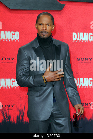 Actor Jamie Foxx attends to the Premiere of the film 'Django Unchained