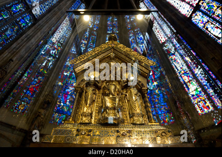 Shrine of the Virgin Mary, Aachen Cathedral, UNESCO World Heritage Site, Aachen, North Rhine Westphalia, Germany Stock Photo