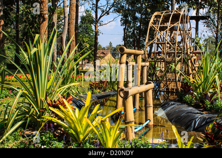 Turbine irrigate , Muangkan thailand Stock Photo