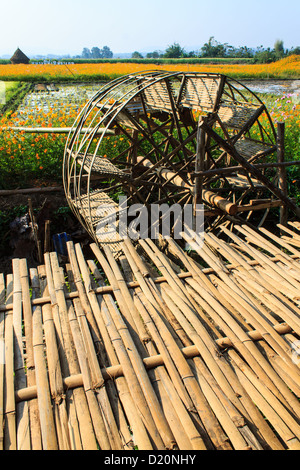 Turbine irrigate , Muangkan thailand Stock Photo