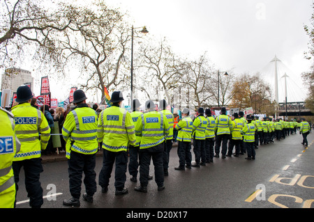 Student protest against rise in tuition fees, London, 21/11/2012 Stock Photo