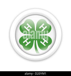 4 H Club logo symbol icon flag Stock Photo - Alamy