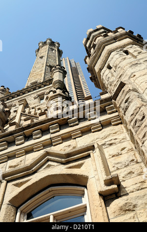 USA Illinois Chicago Old Chicago Water Tower The Magnificent Mile 1869 Stock Photo