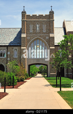 USA Indiana South Bend University of Notre Dame Archway Stock Photo